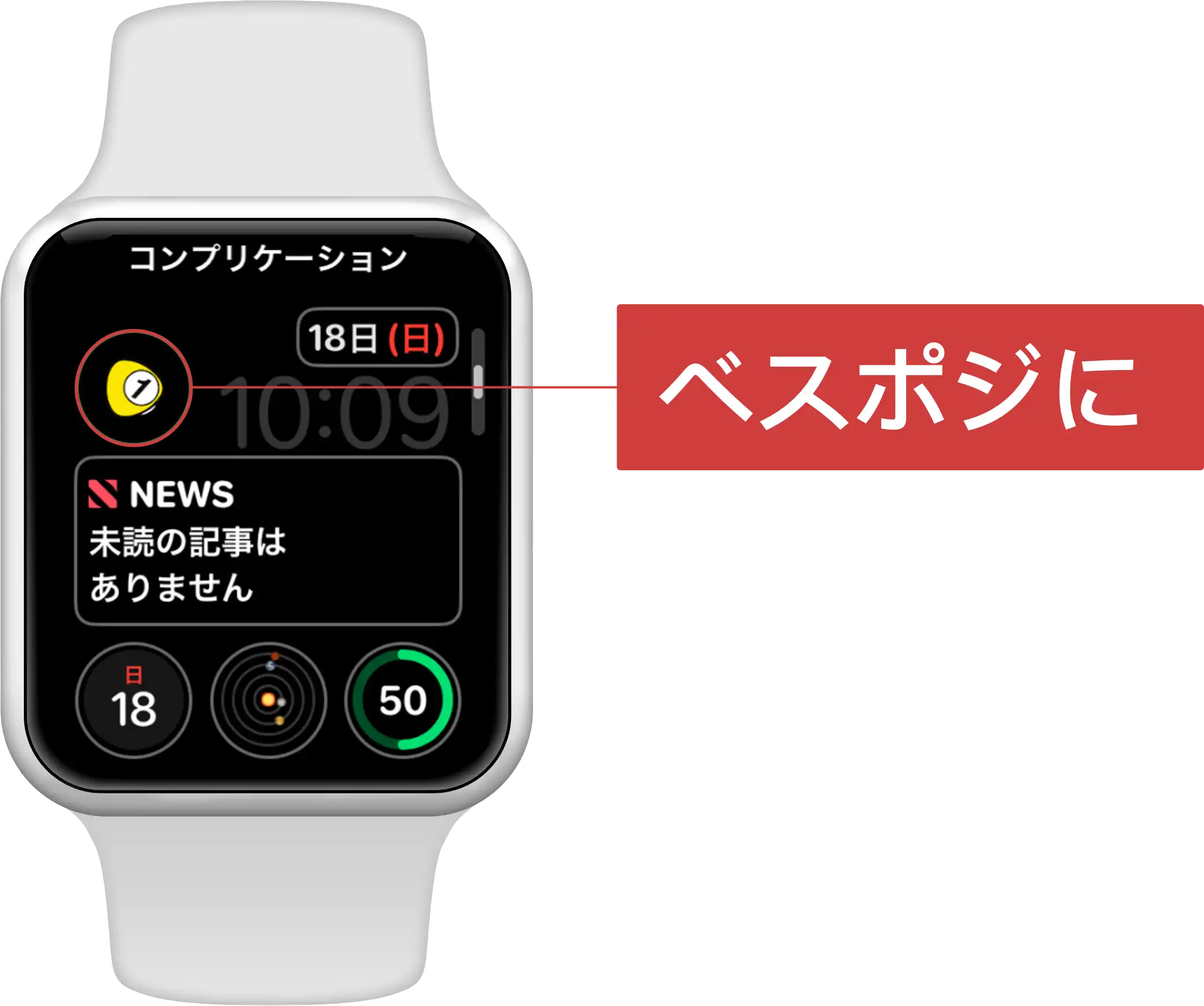 アップルウォッチスクショ 現打数・パット数